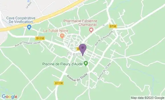 Localisation Banque Postale Agence de Fleury d