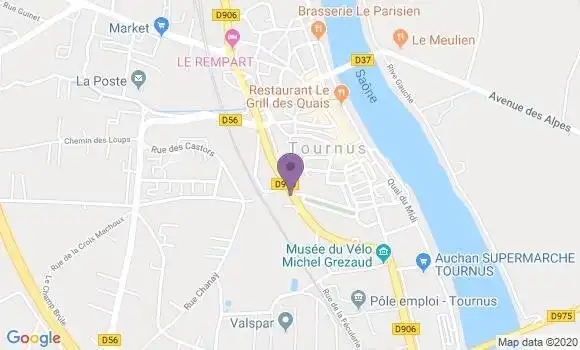 Localisation LCL Agence de Tournus