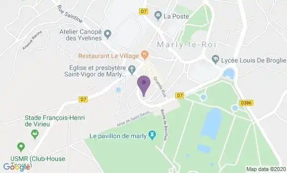 Localisation LCL Agence de Marly le Roi