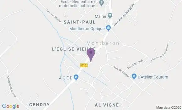 Localisation Banque Postale Agence de Le Fossat