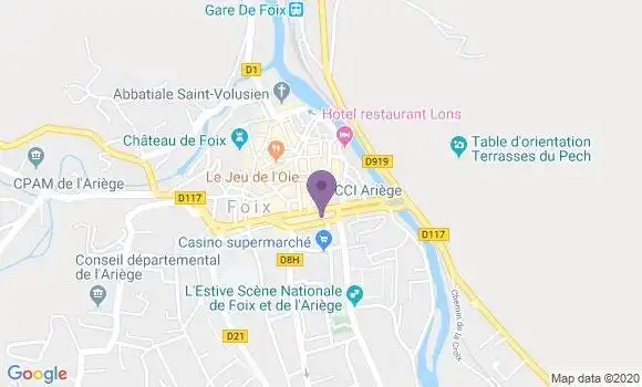 Localisation Banque Postale Agence de Foix
