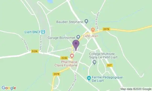 Localisation Banque Postale Agence de Liart