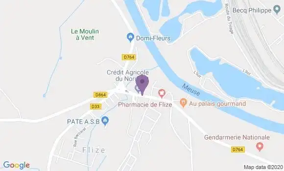 Localisation Banque Postale Agence de Flize
