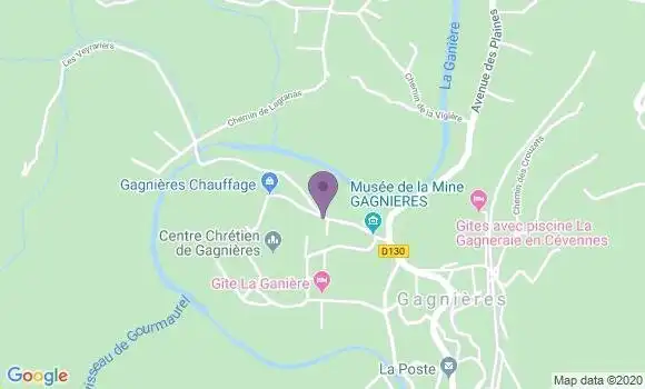 Localisation Banque Postale Agence de Saint Paul le Jeune