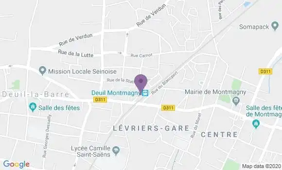 Localisation LCL Agence de Deuil la Barre Montma