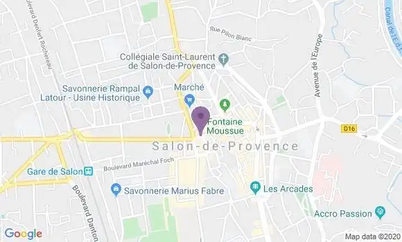 Localisation Société Générale Agence de Salon de Provence