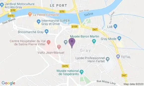 Localisation LCL Agence de Gray