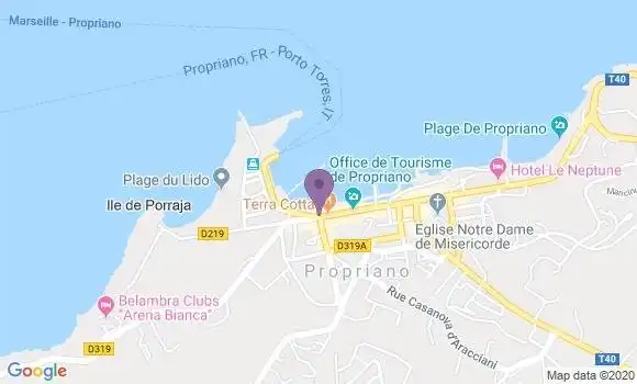 Localisation LCL Agence de Propriano