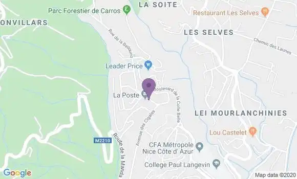 Localisation Banque Postale Agence de Carros