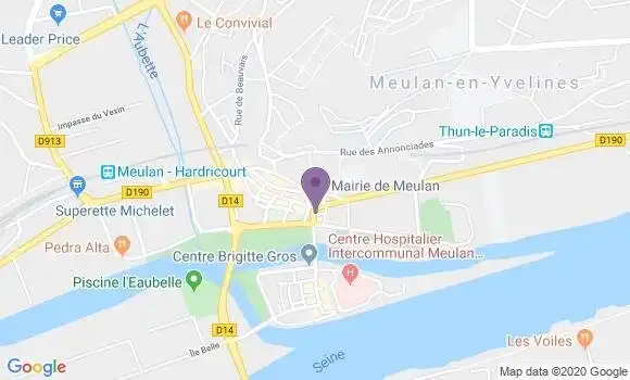 Localisation LCL Agence de Meulan