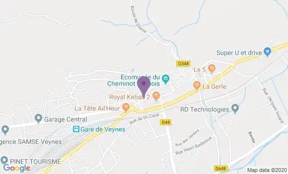 Localisation Banque Postale Agence de Veynes
