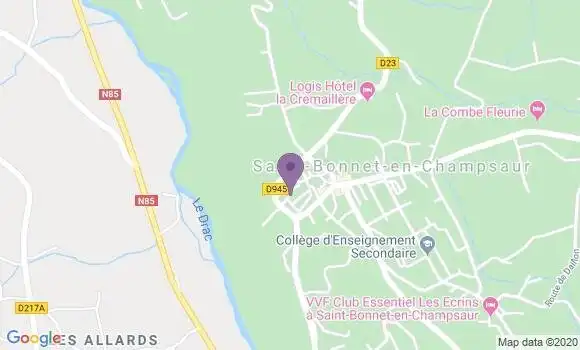Localisation Banque Postale Agence de Saint Bonnet en Champsaur