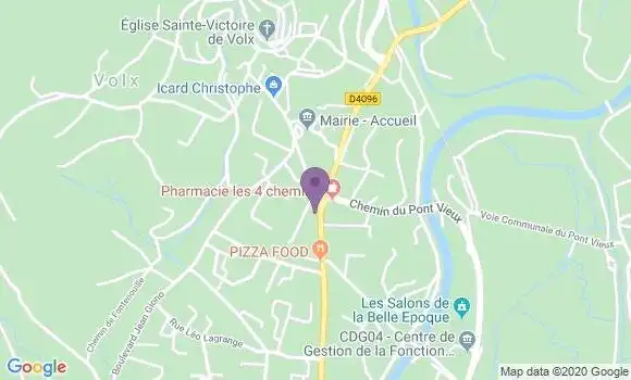 Localisation Banque Postale Agence de Volx