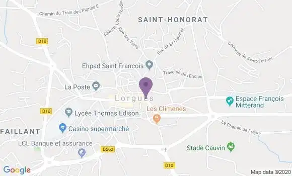 Localisation LCL Agence de Lorgues
