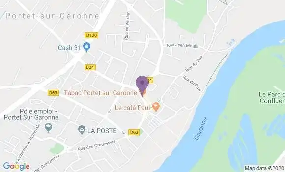 Localisation LCL Agence de Portet sur Garonne