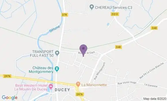 Localisation Banque Postale Agence de Saint Quentin Europe