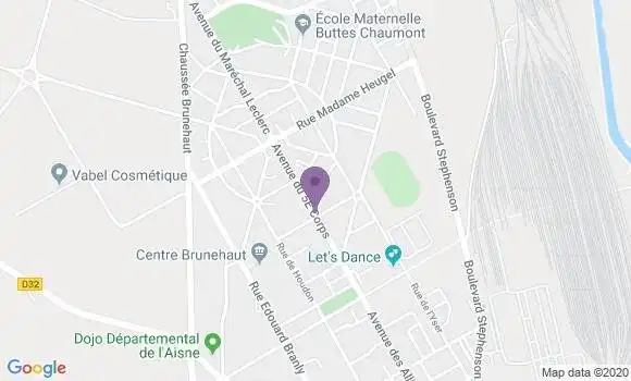 Localisation Banque Postale Agence de Tergnier Quessy Cité