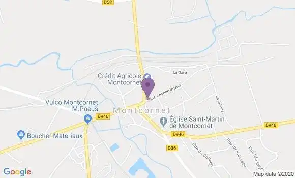 Localisation Banque Postale Agence de Montcornet
