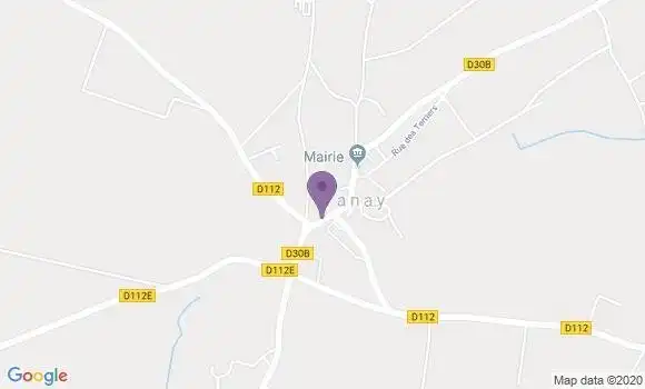 Localisation Banque Postale Agence de Tenay