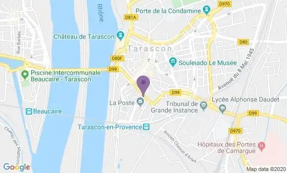 Localisation Société Générale Agence de Tarascon sur Rhône