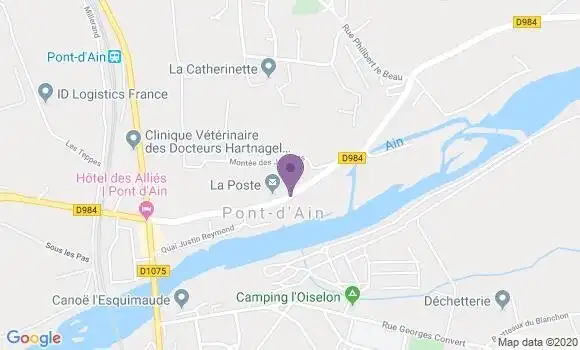 Localisation Banque Postale Agence de Pont d