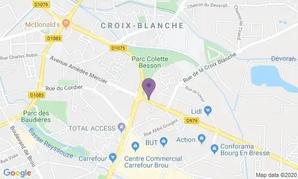 Localisation Banque Postale Agence de Bourg en Bresse Bourg Amédée Mercier