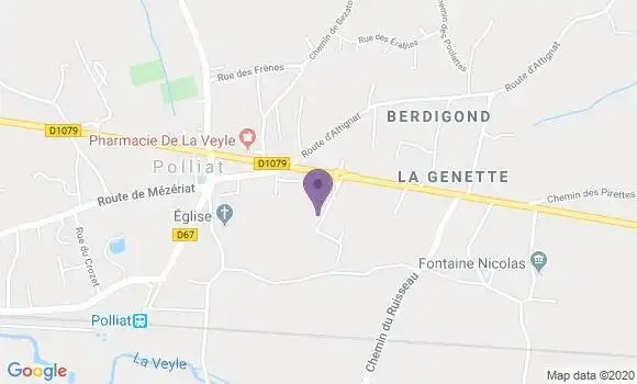 Localisation Crédit Agricole Agence de Pont d