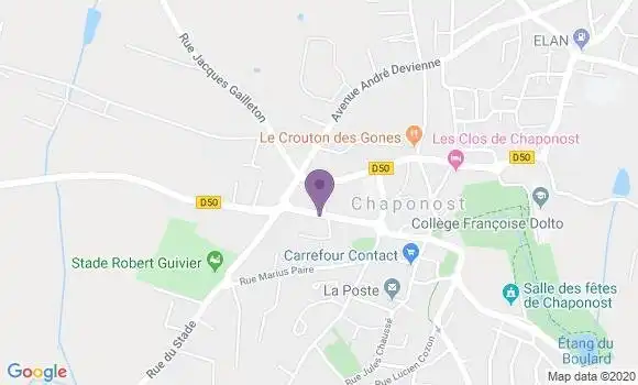 Localisation Crédit Agricole Agence de Saint Genis Laval