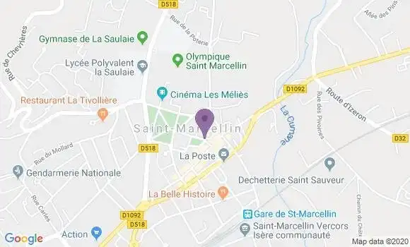 Localisation Crédit Agricole Agence de Saint Marcellin