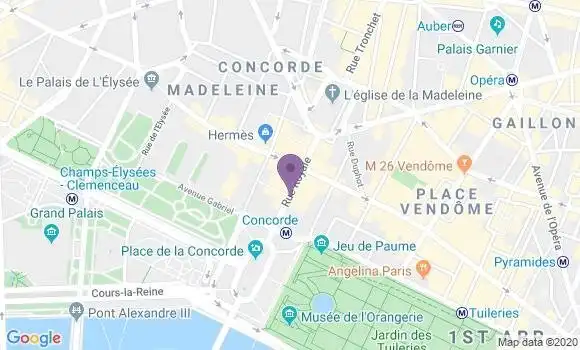Localisation LCL Agence de Paris Rue Royale