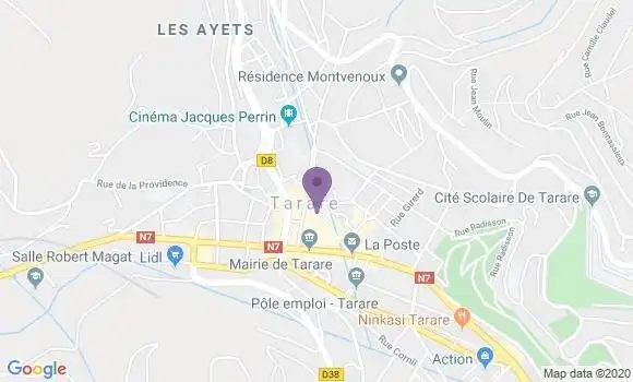 Localisation Crédit Agricole Agence de Tarare