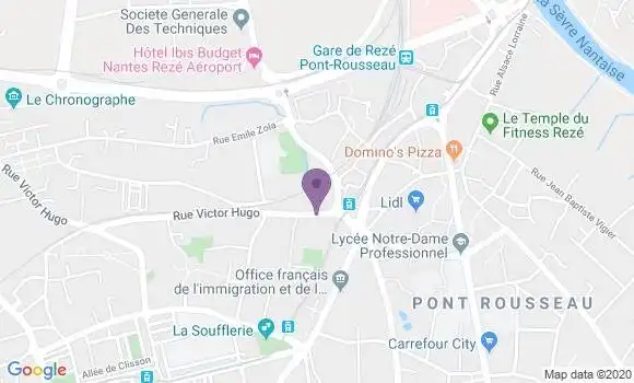 Localisation LCL Agence de Rezé le Seil