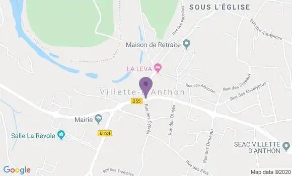 Localisation Crédit Agricole Agence de Villette d