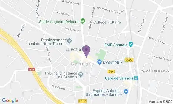 Localisation LCL Agence de Sannois Hôtel de Ville