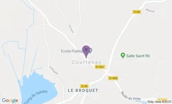 Localisation Crédit Agricole Agence de Courtenay