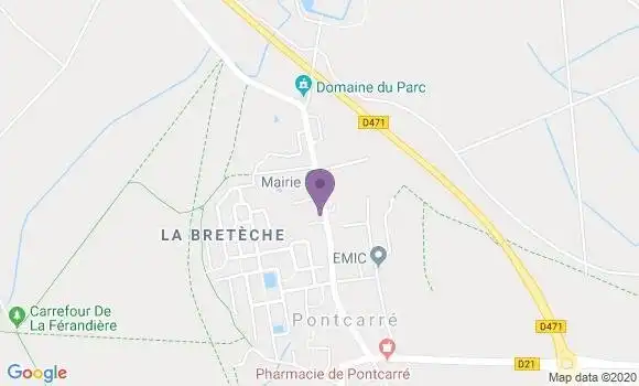 Localisation Crédit Agricole Agence de Ferrières