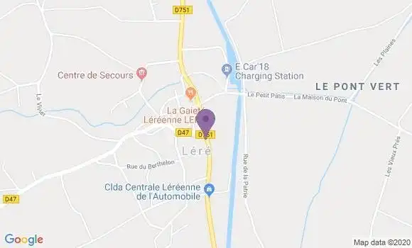 Localisation Crédit Agricole Agence de Léré
