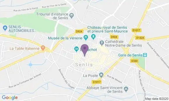 Localisation LCL Agence de Senlis