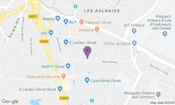Localisation Crédit Agricole Agence d