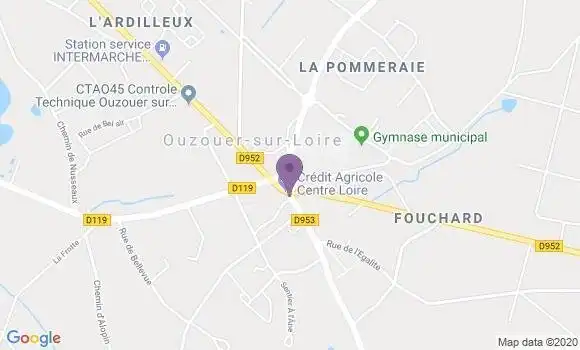 Localisation Crédit Agricole Agence d