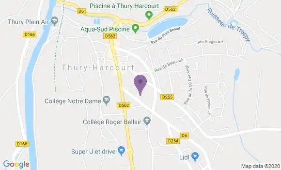 Localisation Crédit Agricole Agence de Saint Benin d
