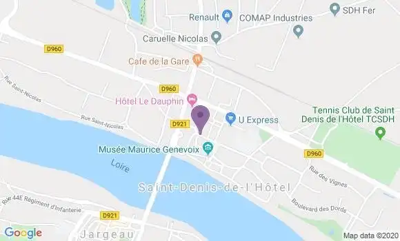Localisation Crédit Agricole Agence de Saint Denis de l