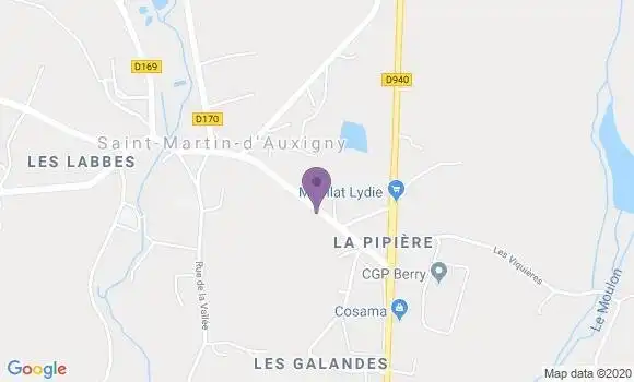Localisation Crédit Agricole Agence de Saint Martin d