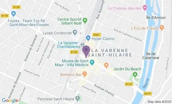 Localisation LCL Agence de Saint Maur la Varenne