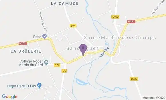Localisation Crédit Agricole Agence de Sancergues