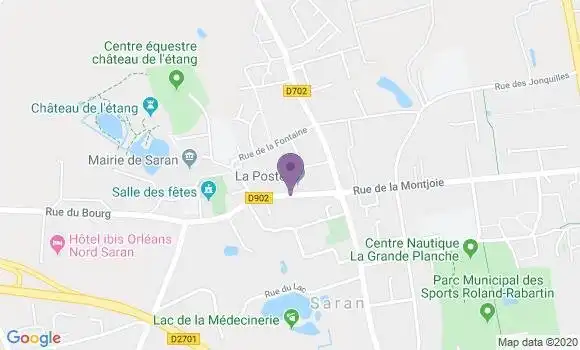 Localisation Crédit Agricole Agence de Saran