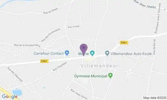 Localisation Crédit Agricole Agence de Villemandeur