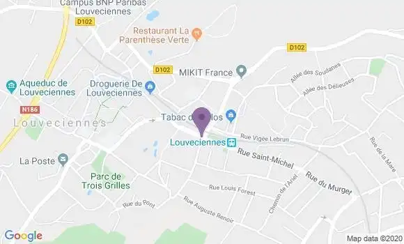 Localisation LCL Agence de Louveciennes