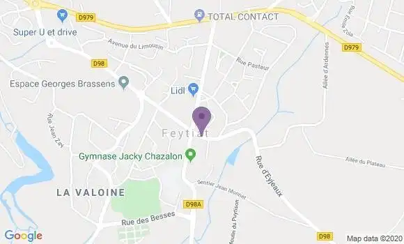 Localisation Crédit Agricole Agence de Feytiat