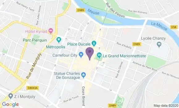 Localisation Crédit Agricole Agence de Mézières sur Issoire